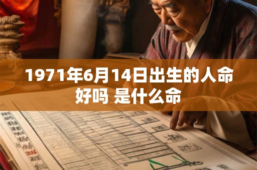 1971年6月14日出生的人命好吗 是什么命