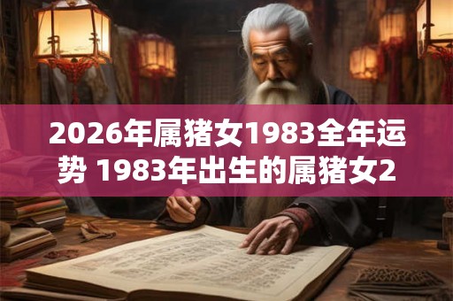 2026年属猪女1983全年运势 1983年出生的属猪女2026全年运势如何 2026年属猪女1983全年运势 1983年出生的属猪女2026全年运势如何