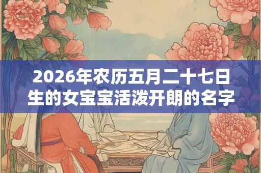 2026年农历五月二十七日生的女宝宝活泼开朗的名字大全