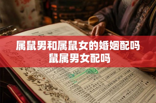 属鼠男和属鼠女的婚姻配吗 鼠属男女配吗