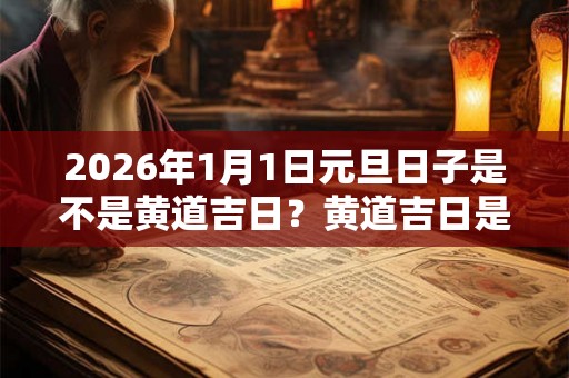 2026年1月1日元旦日子是不是黄道吉日?黄道吉日是什么? 2026年1月1日元旦日子是不是黄道吉日?黄道吉日是什么?