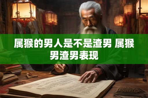 属猴的男人是不是渣男 属猴男渣男表现