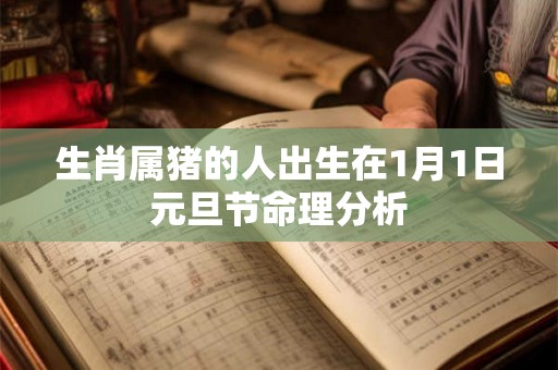 生肖属猪的人出生在1月1日元旦节命理分析
