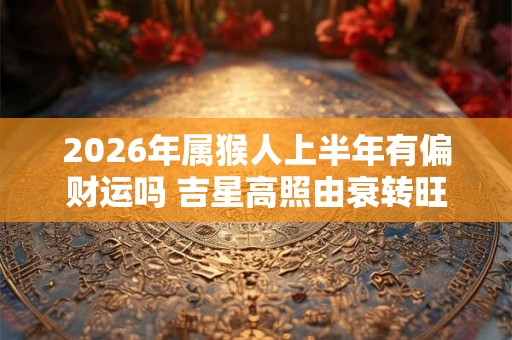 2026年属猴人上半年有偏财运吗 吉星高照由衰转旺