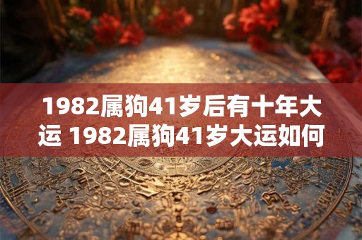 1982属狗41岁后有十年大运 1982属狗41岁大运如何