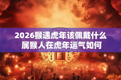 2026猴遇虎年该佩戴什么 属猴人在虎年运气如何