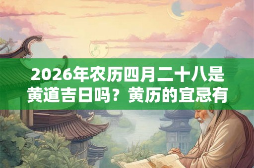 2026年农历四月二十八是黄道吉日吗？黄历的宜忌有哪些？