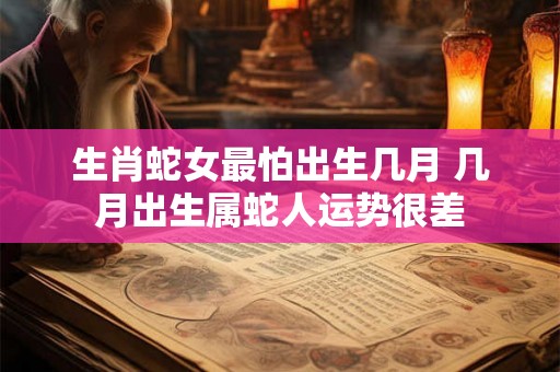 生肖蛇女最怕出生几月 几月出生属蛇人运势很差