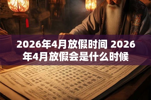 2026年4月放假时间 2026年4月放假会是什么时候