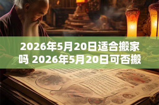 2026年5月20日适合搬家吗 2026年5月20日可否搬家 2026年5月20日适合搬家吗 2026年5月20日可否搬家