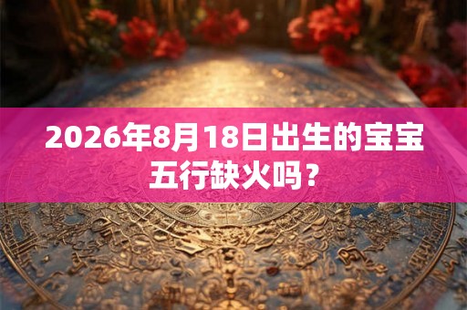 2026年8月18日出生的宝宝五行缺火吗？