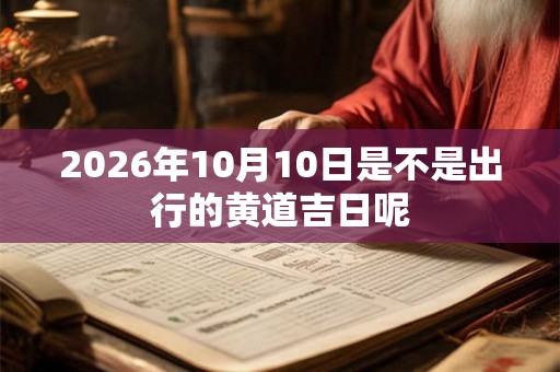 2026年10月10日是不是出行的黄道吉日呢