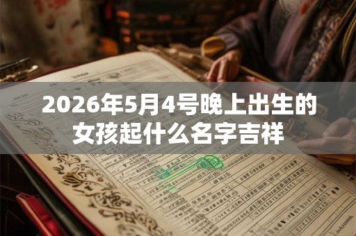 2026年5月4号晚上出生的女孩起什么名字吉祥 2026年5月4号晚上出生的女孩起什么名字吉祥