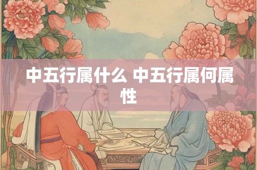 中五行属什么 中五行属何属性