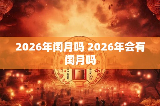 2026年闰月吗 2026年会有闰月吗