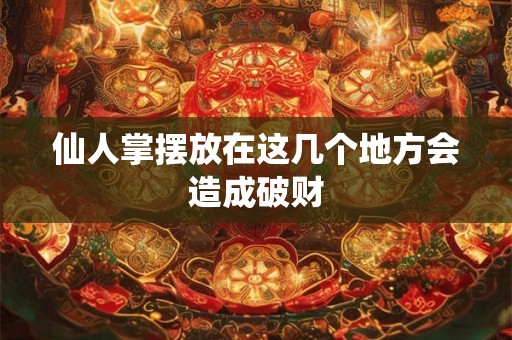 仙人掌摆放在这几个地方会造成破财