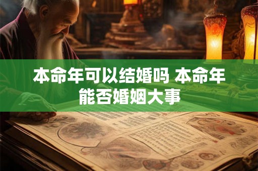 本命年可以结婚吗 本命年能否婚姻大事