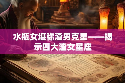 水瓶女堪称渣男克星——揭示四大渣女星座