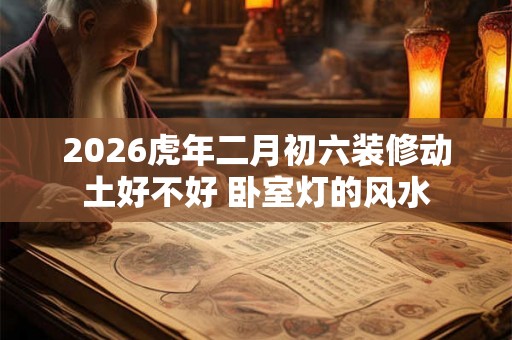 2026虎年二月初六装修动土好不好 卧室灯的风水 2026虎年二月初六装修动土好不好 卧室灯的风水