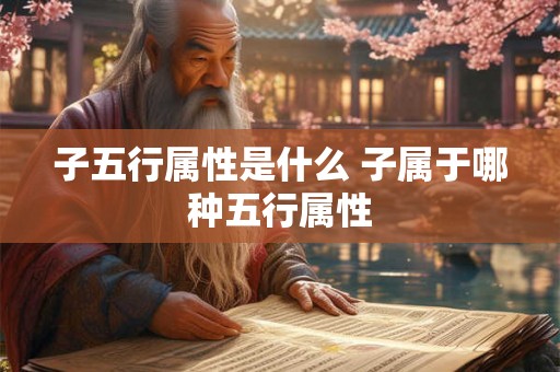 子五行属性是什么 子属于哪种五行属性