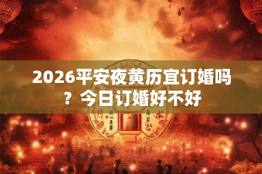 2026平安夜黄历宜订婚吗？今日订婚好不好
