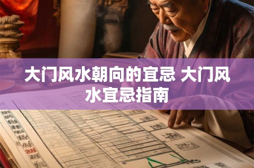 大门风水朝向的宜忌 大门风水宜忌指南