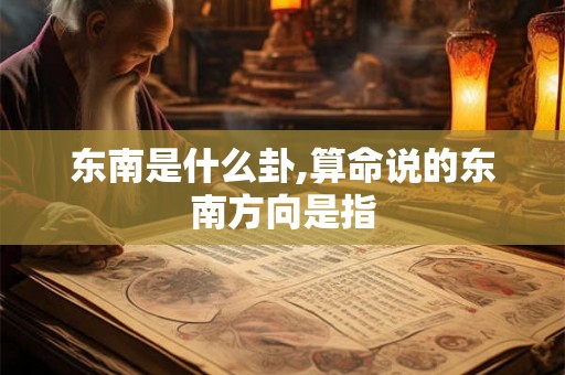东南是什么卦,算命说的东南方向是指