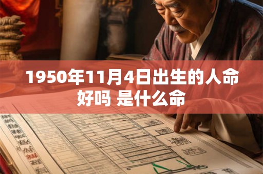 1950年11月4日出生的人命好吗 是什么命