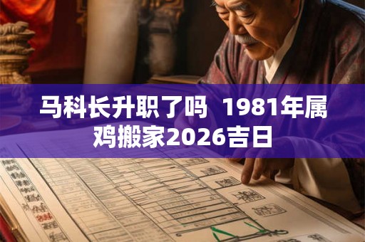 马科长升职了吗  1981年属鸡搬家2026吉日