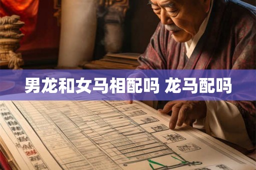 男龙和女马相配吗 龙马配吗