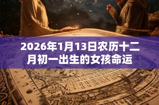 2026年1月13日农历十二月初一出生的女孩命运