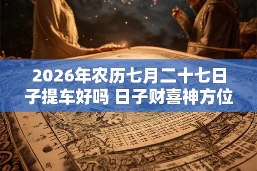 2026年农历七月二十七日子提车好吗 日子财喜神方位
