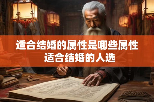 适合结婚的属性是哪些属性  适合结婚的人选