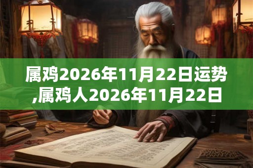 属鸡2026年11月22日运势,属鸡人2026年11月22日财运,生肖鸡2026年11月22日运势