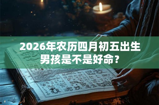 2026年农历四月初五出生男孩是不是好命？