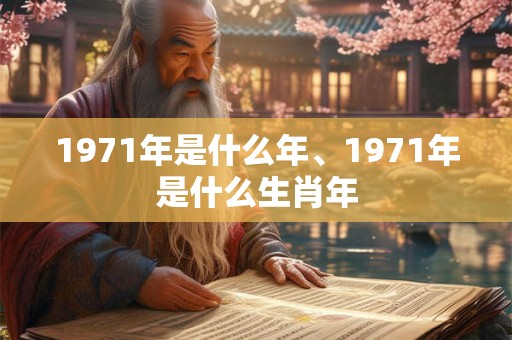 1971年是什么年、1971年是什么生肖年
