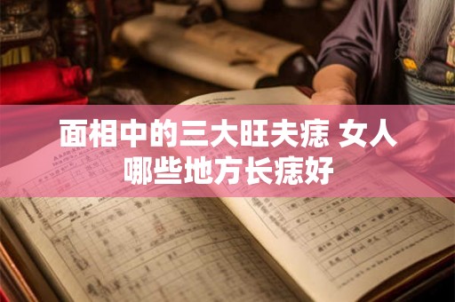 面相中的三大旺夫痣 女人哪些地方长痣好