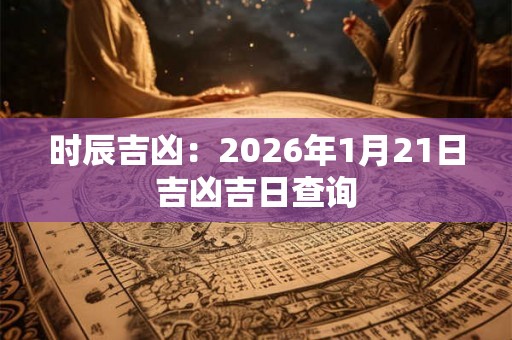 时辰吉凶：2026年1月21日吉凶吉日查询
