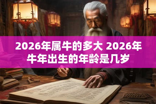 2026年属牛的多大 2026年牛年出生的年龄是几岁 2026年属牛的多大 2026年牛年出生的年龄是几岁
