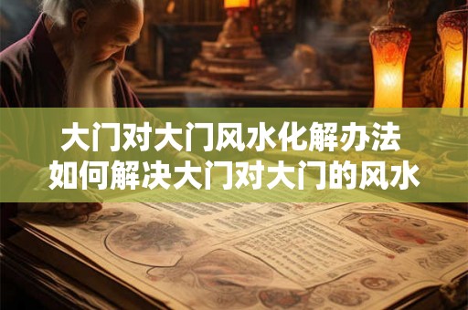 大门对大门风水化解办法 如何解决大门对大门的风水问题