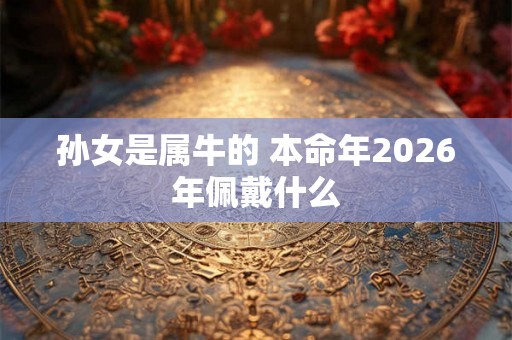 孙女是属牛的 本命年2026年佩戴什么