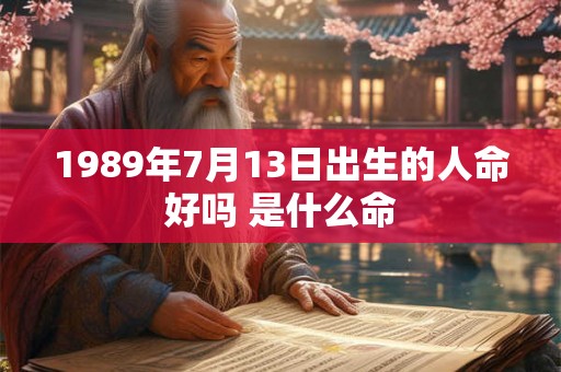 1989年7月13日出生的人命好吗 是什么命