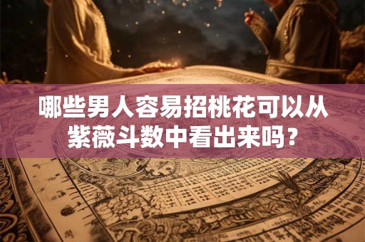 哪些男人容易招桃花可以从紫薇斗数中看出来吗？