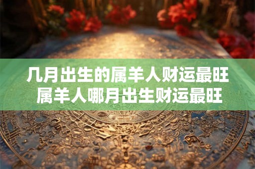 几月出生的属羊人财运最旺 属羊人哪月出生财运最旺