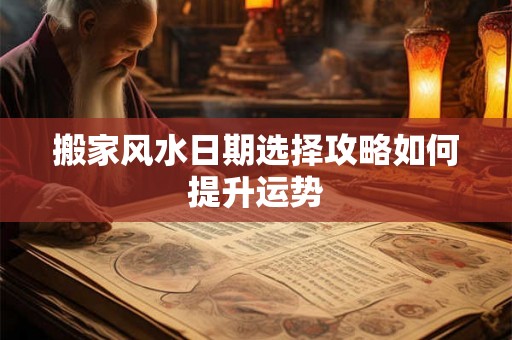 搬家风水日期选择攻略如何提升运势