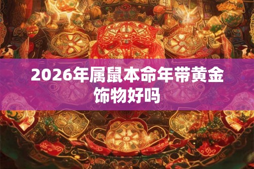 2026年属鼠本命年带黄金饰物好吗