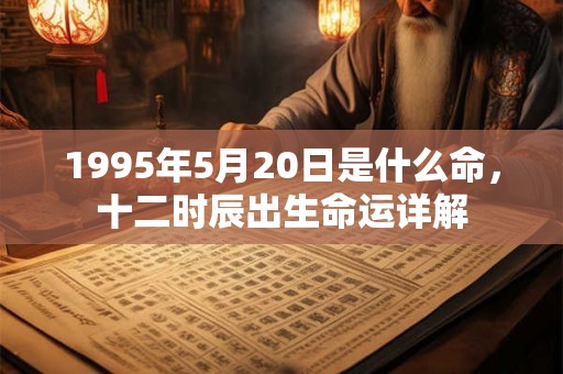 1995年5月20日是什么命，十二时辰出生命运详解