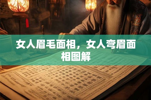 女人眉毛面相，女人弯眉面相图解