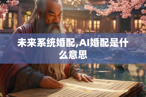 未来系统婚配,AI婚配是什么意思