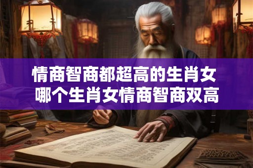 情商智商都超高的生肖女 哪个生肖女情商智商双高
